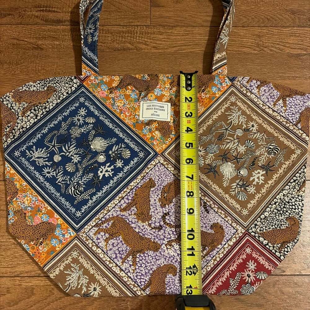 Les Histoires Inoui Éditions pour Sézane Patchwork Tote Bag Multicolor - Picture 8 of 9